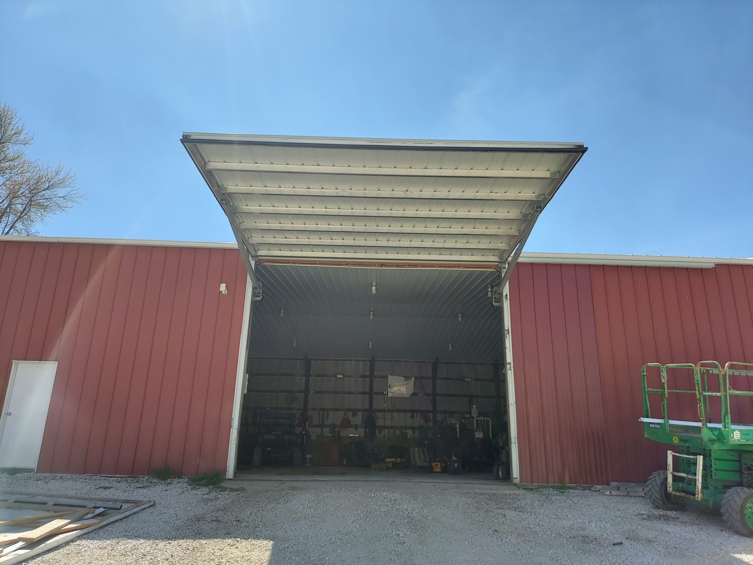 Swing Door on Large Building Swing Door on Large Building